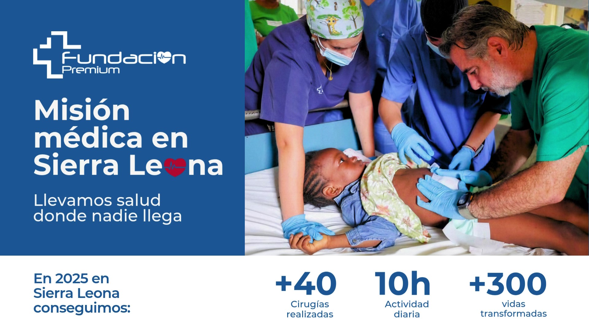 Cada vida cuenta: la Fundación Clínica Premium inicia su segunda misión humanitaria para  llevar salud a Sierra Leona.